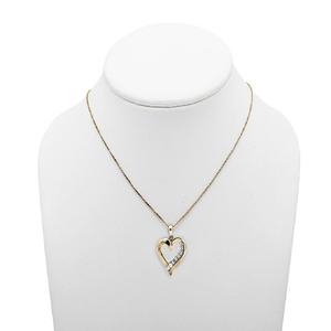 Élégant pendentif double coeur avec diamants Moissanite étincelants en plaqué argent pour femmes cadeau de bijoux de mode - Product Image 2
