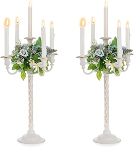 Floor <b>Candelabra</b> Tall Silver Plated for Wedding Decoration Wedding Floor <b>Candelabra</b> Metal Aluminum Handmade Bulk - Product Image 2