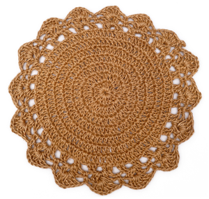 Handmade Modern round <b>Woven</b> Cotton <b>Place</b> <b>Mat</b> Natural Washable with Anti-Slip Feature Custom Coaster for Home Dining - Product Image 1