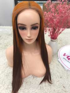 Venta al por mayor cómodo 100% Remy pelucas de cierre de cabello humano recto Natural para el color vietnamita máquina de pelo crudo pelo Doble - Product Image 5