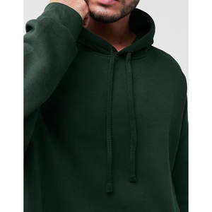 Nueva llegada de color de bloque sólido de algodón de lana de los hombres pulóver de calidad superior de impresión de bolsillo frontal sudaderas con capucha - Product Image 6