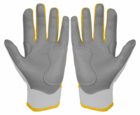 Guantes de Bateo de Béisbol y Sóftbol de Cuero de Alta Calidad, Antideslizantes, con Cierre de Gancho y Bucle, Empaque Personalizado, Venta al Por Mayor