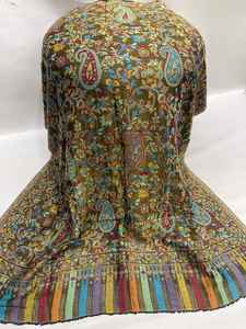 Châle pour femme personnalisé, style vintage, en cachemire et laine de haute qualité, disponible en plusieurs tailles, prix de gros pour le département musulman - Product Image 3