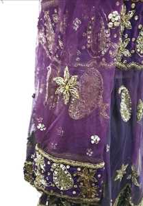 Elegante Kimono bohemio antiguo bordado, vestido largo con bordado pesado - Product Image 4