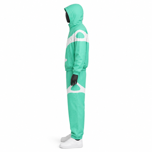 Wholesale Nylon Zip-Up Training Jogging Suits Plus Size Streetwear Polyester Windbreaker for Spring Spring Season <b>Tracksuit</b> - Product Image 4