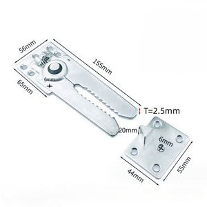 Connecteur d'assemblage caché à jointement pour canapé en métal, pièces de support d'angle dentelé en forme de crocodile pour salon - Product Image 1