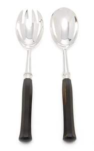 ชุดช้อนส้อมโลหะสแตนเลสมีดดีไซน์หรูหราพร้อมด้ามจับดีไซน์โมราเครื่องเงินเครื่องใช้บนโต๊ะอาหารขัดเงาสวยงาม - Product Image 2