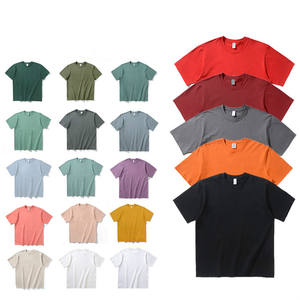 250 Gsm hombres mujeres Unisex logo personalizado 250 Gsm en blanco Casual pesado algodón camiseta hombres Camisetas manga corta Camiseta - Product Image 1