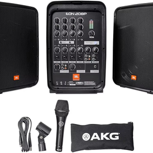 ลำโพงพกพาอเนกประสงค์รุ่นใหม่ ORIGINAL NEW Professional EON208P ระบบเสียง PA แบบ 2 ทาง พร้อมไมโครโฟนร้องเพลง AKG - Product Image 1
