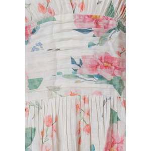 Lightweight Women's Floral Cotton Mini Dress Summer Dress <b>Elastic</b> Waist Party Dresses for Export Sale - Product Image 5