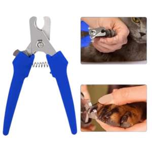 Instrumento médico cortaúñas para gatos, herramienta de aseo para mascotas de acero inoxidable con mango azul para un recorte seguro y fácil de las garras de los gatos - Product Image 6