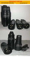 Connecteur de microphone XLR professionnel GYAUDIO robuste mâle/femelle, cœur en cuivre sans oxygène, corps en zinc moulé sous pression 3 broches, noir 40A