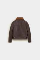 Chaqueta de cuero para niños a la moda Niños Niñas Ropa de abrigo elegante Chaquetas de moda cómodas Suministro al por mayor