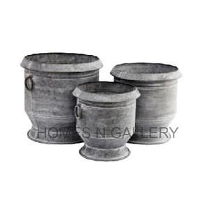 Macetas de Metal de diseño antiguo para flores y plantas, diseño Vintage rústico, diseño clásico antiguo, hecho en la India, precio al por mayor - Product Image 3