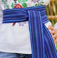 Ceinture folklorique multicolore tissée à la main, ceinture traditionnelle ukrainienne Hutsul Cossack, accessoire ethnique unisexe large et tissé