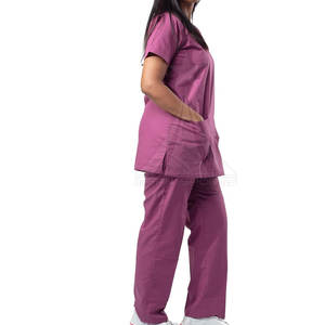ชุดยูนิฟอร์มพยาบาล ชุดสครับสำหรับโรงพยาบาล ชุดทำงานในห้องแล็บทางการแพทย์ เสื้อผ้ามืออาชีพที่ใส่สบายและทนทาน ชุดสครับทางการแพทย์สำหรับโรงพยาบาล - Product Image 2