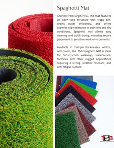 Alfombrilla de espagueti de bobina de PVC de alta calidad con diseño antipolvo y antideslizante para puertas disponible a un precio razonable de la India - Product Image 6