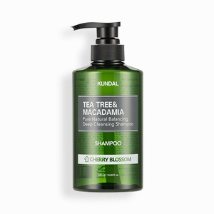 KUNDAL Tea Tree & Macadamia Deep Cleansing <b>Shampoo</b> - Cherry Blossom Scent (500ml) - Product Image 1