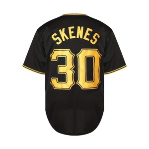 Camiseta de Béisbol para Hombre, Transpirable, de Secado Rápido, Uniforme de Béisbol Cosido, Camiseta de Manga Corta con Cuello en V, Ropa Casual - Product Image 1