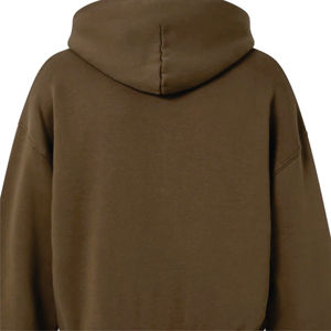 OEM Sweat-shirt à capuche surdimensionné pour hommes en coton polaire technique 400gsm de qualité avec fermeture éclair fabricant avec logo personnalisé - Product Image 6