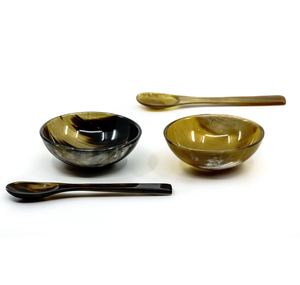 Cuerno de búfalo de alta calidad, nuevo cuenco Disain para servir comida, cuenco de cuerno de búfalo para hoteles y cuenco de cuerno blanco y negro, superventas - Product Image 2