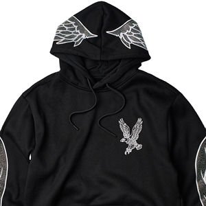 2026 Custom Rhinestone <b>Hoodie</b> Manufacturer Customized Wholesale New Arrival Best Selling <b>Thermal</b> <b>Men</b> Rhinestone hoodies - Product Image 3