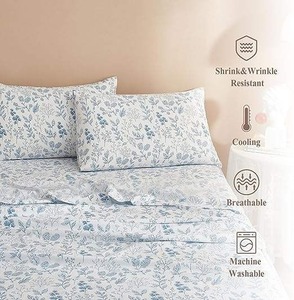 Juego de Sábanas de Cama de Alta Calidad al por Mayor, Modernas, 100% Algodón, 300 Hilos, Resistentes al Agua, para Todas las Estaciones, Tamaño Queen, Calidad de Hotel - Product Image 3