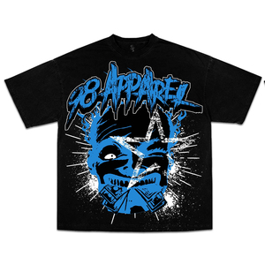 เสื้อยืดระบายอากาศผ้าฝ้าย100% วินเทจสำหรับทุกเพศเสื้อยืดสีดำพิมพ์ลายดิจิตอลขนาดใหญ่ออกแบบโลโก้ได้ตามต้องการ - Product Image 4