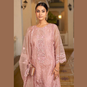 ผ้าโปร่งหนาพิเศษพร้อมคอลเลกชันชุดปักหนาพิเศษผู้ผลิตโดยการส่งออกใน Gujarat - Product Image 6