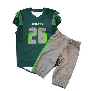 Maillots et uniformes de football américain sur mesure ensembles vêtements de sport imprimés par sublimation respirants - Product Image 1