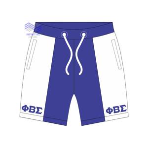 Pantalones Cortos Casuales para Hombre Phi Beta Sigma, 100% Algodón, Color Sólido, Cintura Media, Tejido de Lona, Servicio OEM - Product Image 1