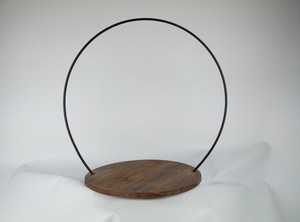 ฐานไม้ตั้งโชว์เค้กรูปวงแหวนโลหะสำหรับงานแต่งงานบ้านโรงแรมร้านอาหารงานเลี้ยงวันเกิดขายส่ง - Product Image 6