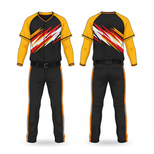 Uniforme de Béisbol de Primera Calidad, Personalizado para Equipos, al por Mayor, Sublimado, de Malla, 100% Poliéster, Secado Rápido, Cuello en V, Logotipo Personalizado - Product Image 4