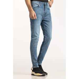 MN-JNS-WS24-017 Jeans de mezclilla de color lavado a la piedra, pantalones casuales de pierna ancha con estampado bordado, opciones transpirables de cintura alta y media - Product Image 1