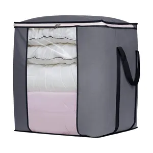 Yüksek kalite kapasiteli giysi saklama torba katlanabilir toz geçirmez dolap organizatör battaniye yorgan yatak yastık levha sıralama çantası