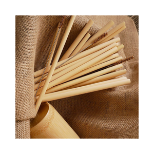 Vietnamese Plain or Customized <b>Engraved</b> Bamboo Straws Drinking Straws Zero Waste Natural Straws Reusable - Product Image 2