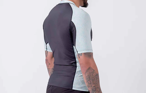 Wholesale Custom Logo Rash Guard for MMA & BJJ Sublimation <b>Printed</b> Long Compression Fabric Short Sleeve Plain Design - Product Image 5