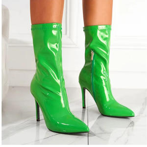 2026 Western Women's Ankle Boots with Zip Closure <b>Height</b> <b>Increasing</b> EVA <b>Insole</b> for Autumn/Winter Boots Shoes - Product Image 2