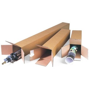 Single-Wall Corrugated <b>Cardboard</b> <b>Box</b> Quattropack Closure 108x108x611mm A1 Q.1.20 B Brown Pack of 25 - Product Image 1