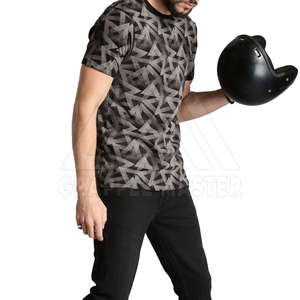 100% algodón, camiseta para hombre, ajuste holgado, camiseta impresa de secado rápido para hombre, camiseta de sublimación de talla grande personalizada para hombre, camiseta de sublimación - Product Image 4