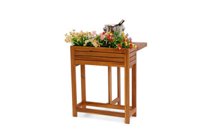 Wooden Potting <b>Table</b> Featuring Durable Construction And Functional Layout Ideal <b>For</b> <b>Planting</b> Tools Organization And Garden Use - Product Image 2