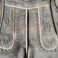 Shorts décontractés mi-taille en daim de chèvre, coupe-vent et séchage rapide, motif uni, fabrication pakistanaise, qualité supérieure, style Lederhosen bavarois, OEM