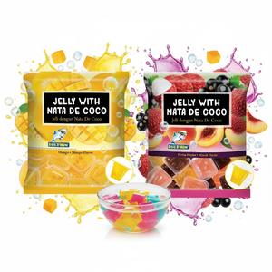 Gelée aromatisée aux fruits avec Nata De Coco saveurs de mangue et de fruits tropicaux 8 pièces 32g Emballage en mini-gobelet - Product Image 1