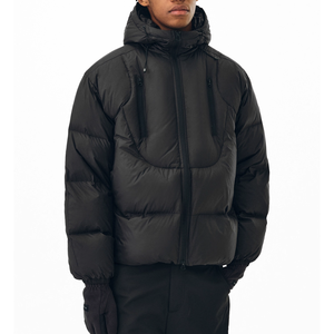 Chaqueta Acolchada con Cremallera y Capucha para Hombre, de Algodón, Abrigo Holgado y Cálido de Primavera, Personalizable para Parejas, Ropa de Abrigo al por Mayor - Product Image 3