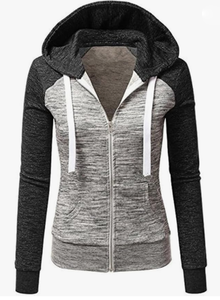 Sweat-shirts à capuche pour hommes 100% coton Hiver Uni Teint Uni Zip-Up Polaire avec poches Grande taille - Product Image 2