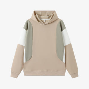 เสื้อมีฮู้ดแบบสวมไหล่ของผู้ชายผ้าคอตตอนผ้าฟลีซ100% มีกระเป๋าซับในดีไซน์ตามสั่งขนาดฤดูหนาว - Product Image 3