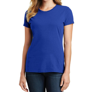 Camiseta de calidad superior Camiseta de manga corta de secado rápido y tela suave de algodón de diseño simple para mujer - Product Image 2