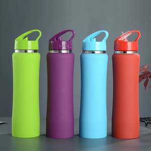 Bouteille d'eau isotherme en acier inoxydable à paroi simple de 800 ml, couleur dégradée électrolytique, petite bouteille de sport à taille cintrée - Product Image 6