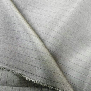100% <span class=keywords><strong>Polyester</strong></span> 300t <span class=keywords><strong>pongee</strong></span> Graphene vải 0.5cm SỌC DỆT mô hình cho trang phục vest DRESS interlining lót thiết kế - Product Image 2