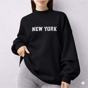 Women Oversized Mockneck Pullover Winter Long Front Sweatshirt Casual Loose Fit Soft Fleece Fashion Wear <b>Top</b> - Product Image 6